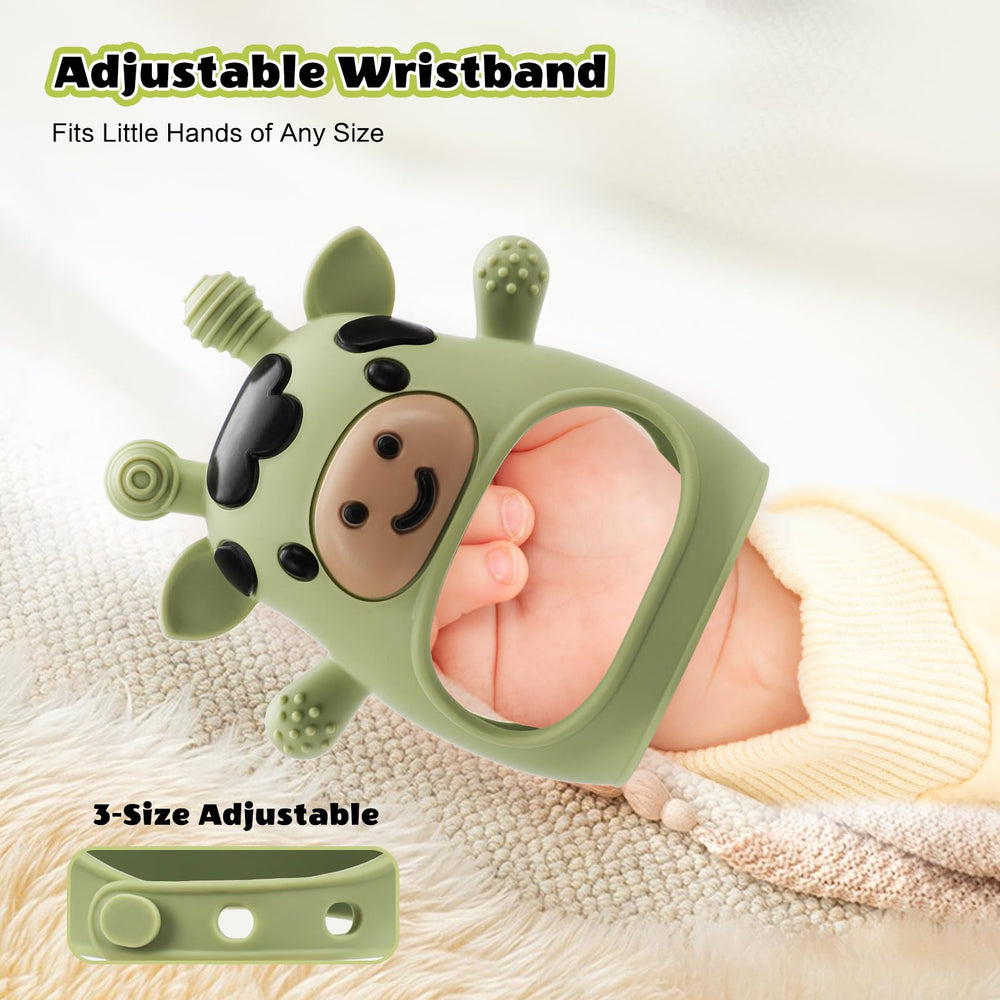 TOHIBEE silicone teether textures for gum massage and teething relief