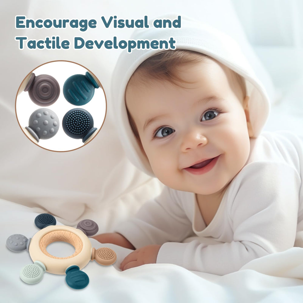 TOHIBEE teether designed to keep babies busy and engaged during playtime.