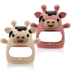 TOHIBEE teether mitten textures close-up for soothing gums and sensory play