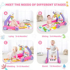 Toidgy 4-in-1 baby gym tummy time mat supports early motor skills.