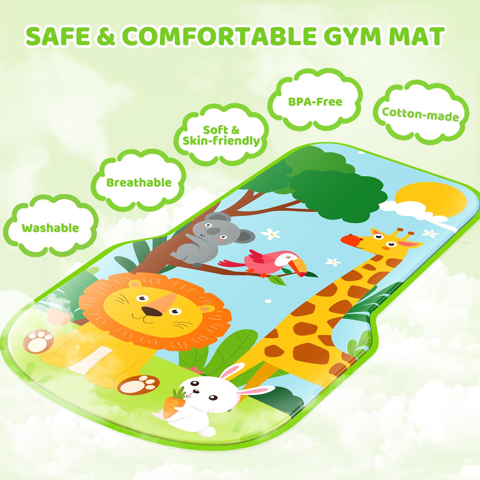 Toidgy safety-conscious fabrics and materials meet non-toxic standards for peace of mind.