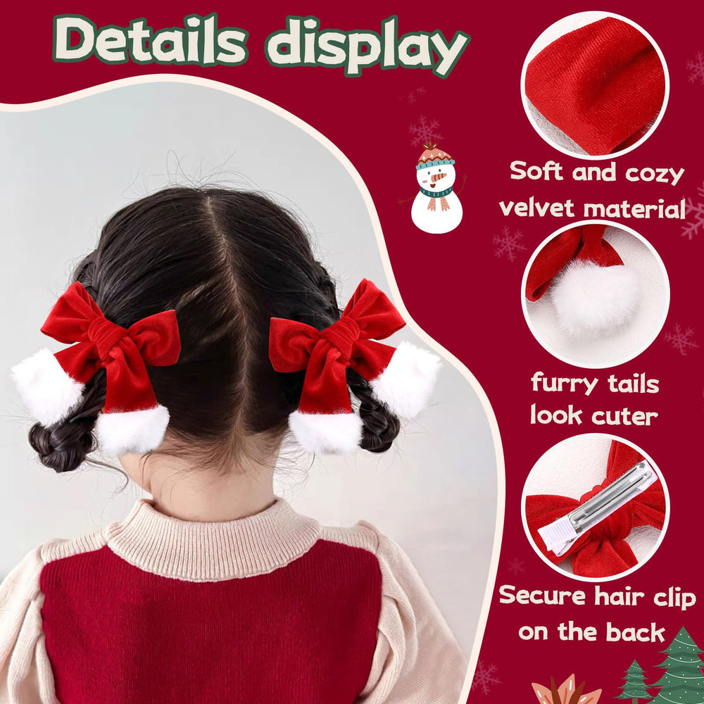 TOKUFAGU bow with furry tails detail adds plush charm to outfits