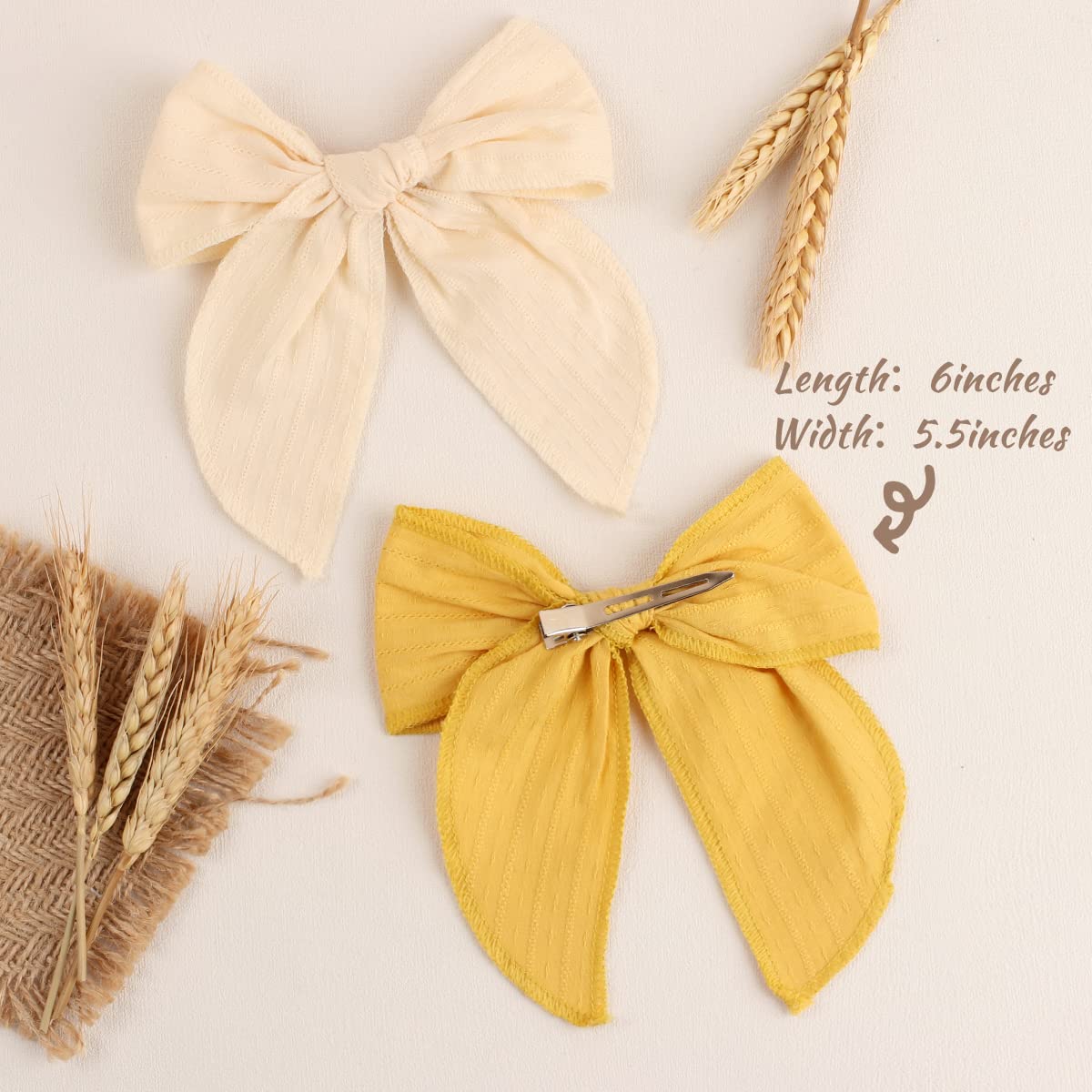 TOKUFAGU bright color bows pack perfect for school, parties, and photos.