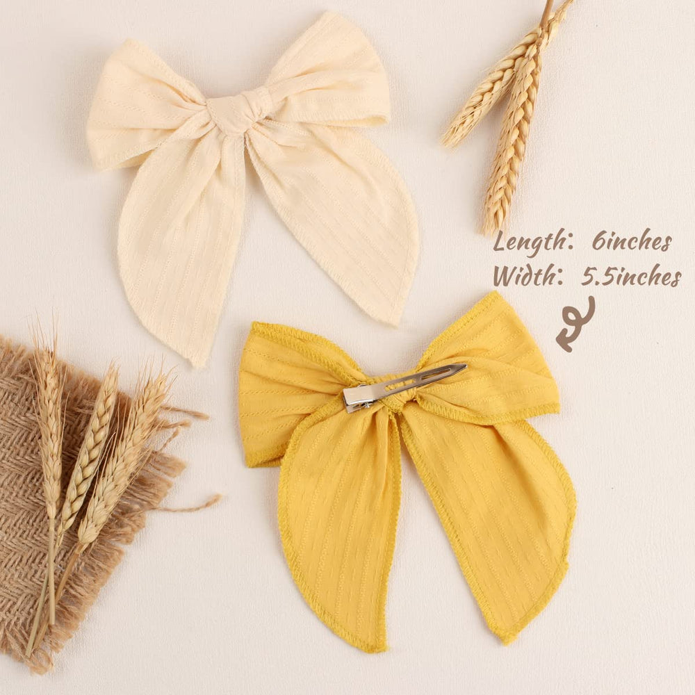 TOKUFAGU bright color bows pack perfect for school, parties, and photos.