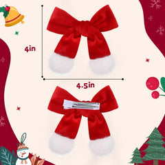 TOKUFAGU christmas hair bow wear demonstrates comfortable all-day festive wear