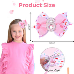 TOKUFAGU non-slip clip baby bow secures fine hair during activity