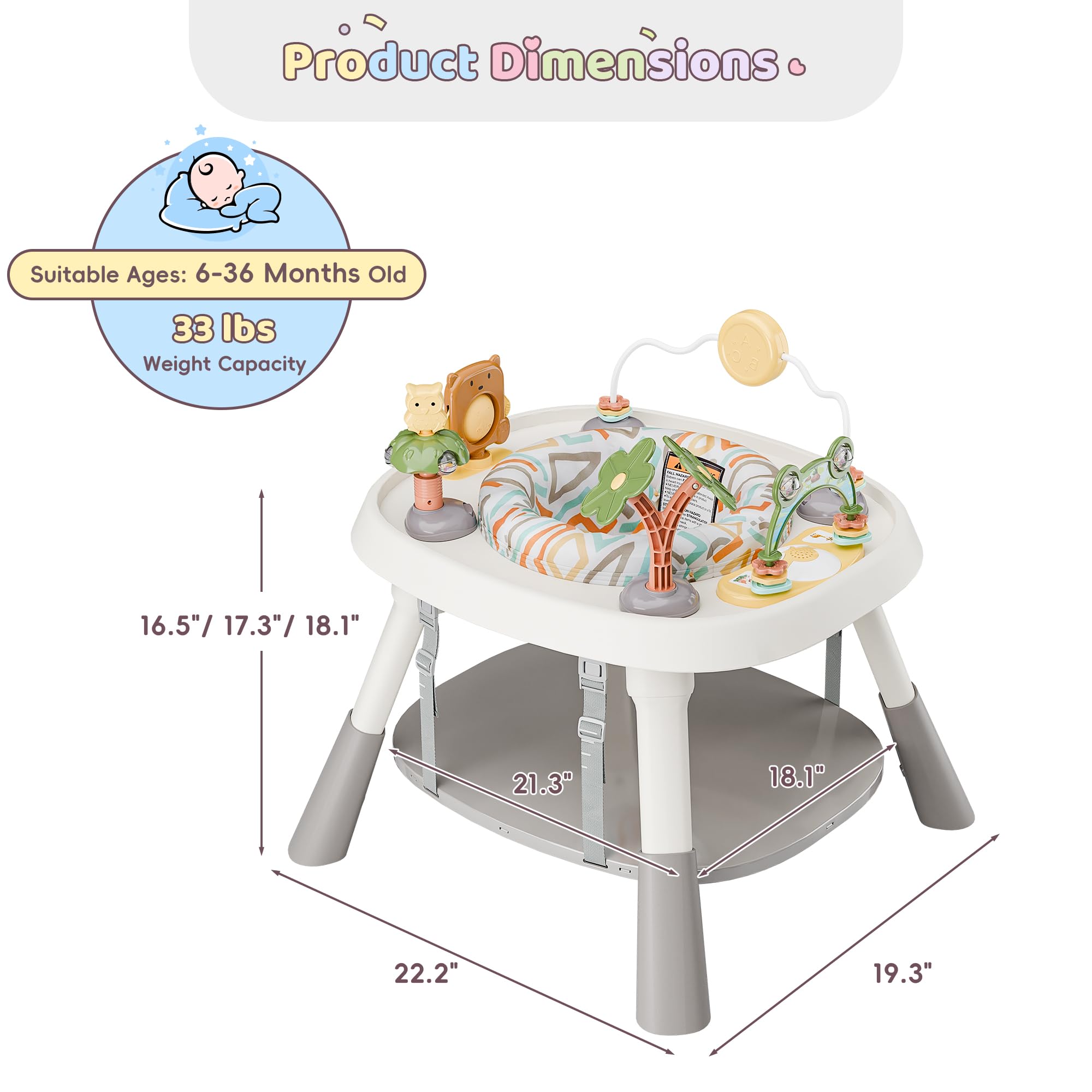 TOLEAD table-mode provides toddler play and convenient storage