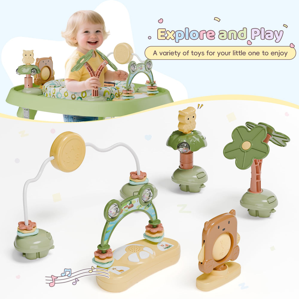 TOLEAD Baby Activity Center bear toy fosters grasping and coordination