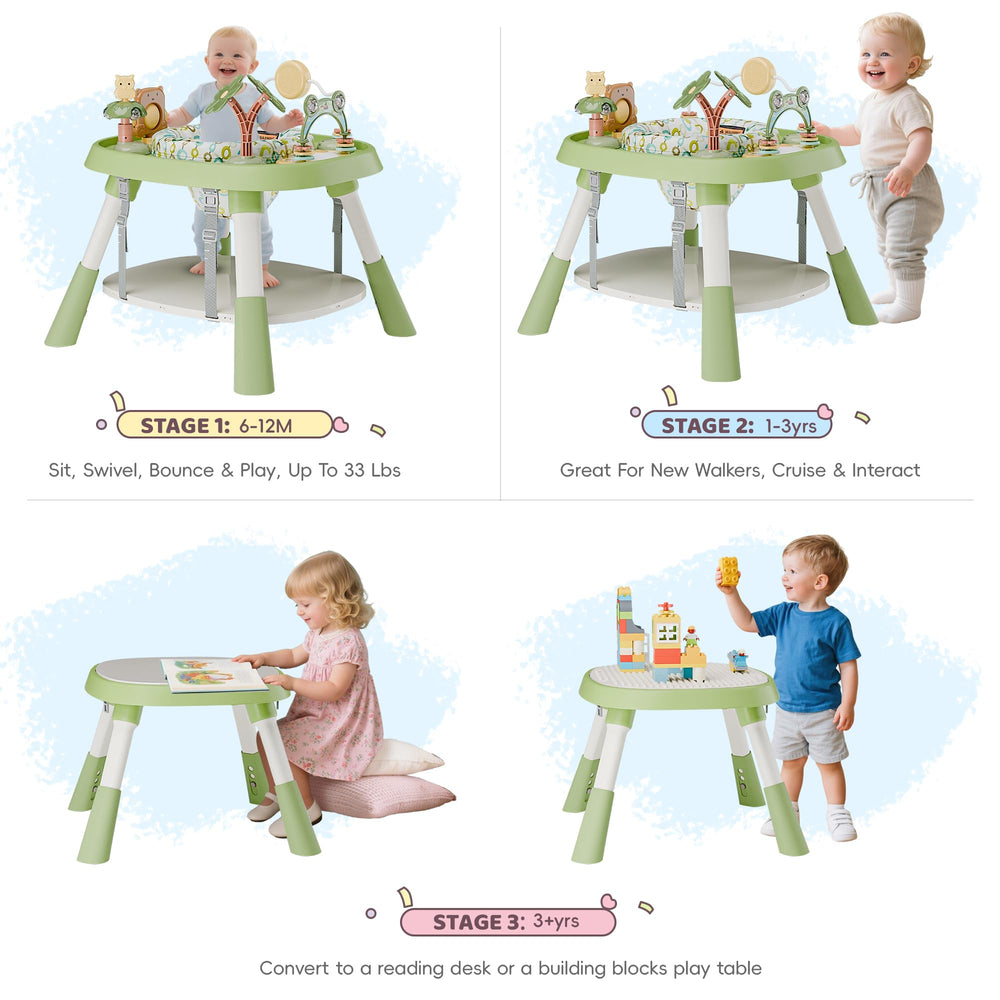 TOLEAD Baby Activity Center rotating owl toy supports fine motor play and discovery
