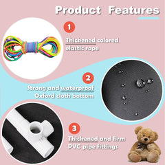 TOLIYY creative plush dolls organizer adds playful display.