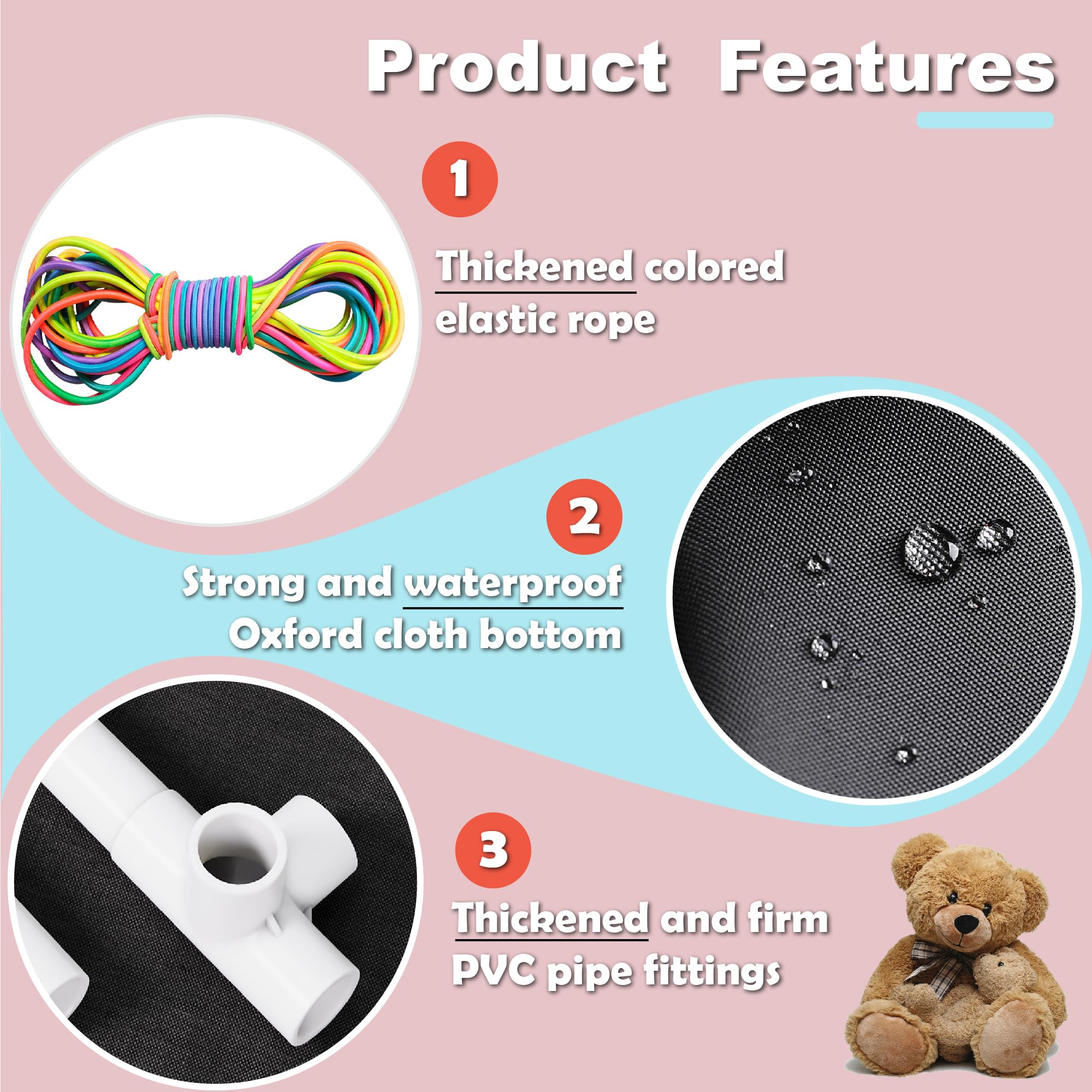 Toliyy sturdy 3-layer PVC tube structure provides stable storage.