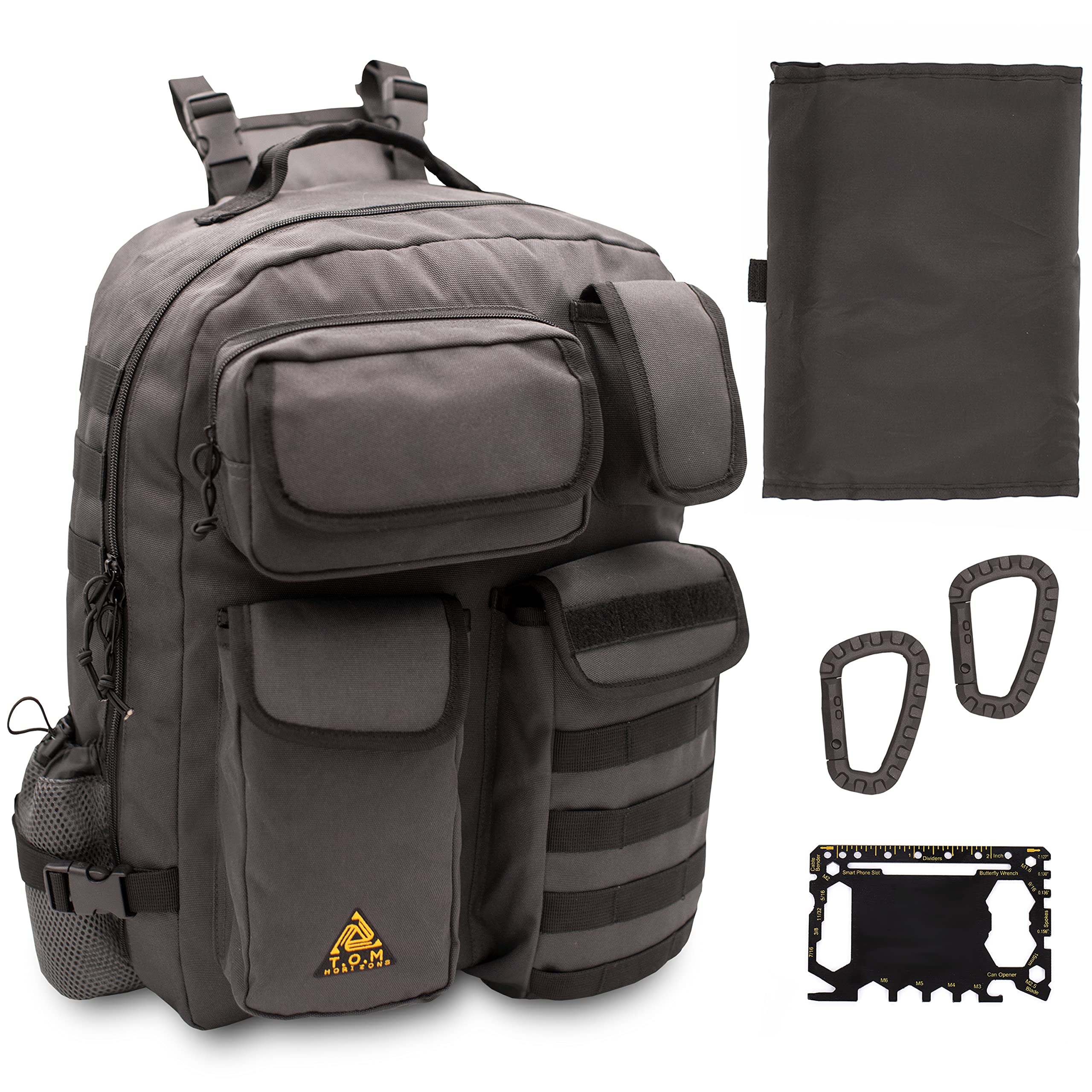 T.O.M HORIZONS sling diaper bag front pocket access for quick essentials.