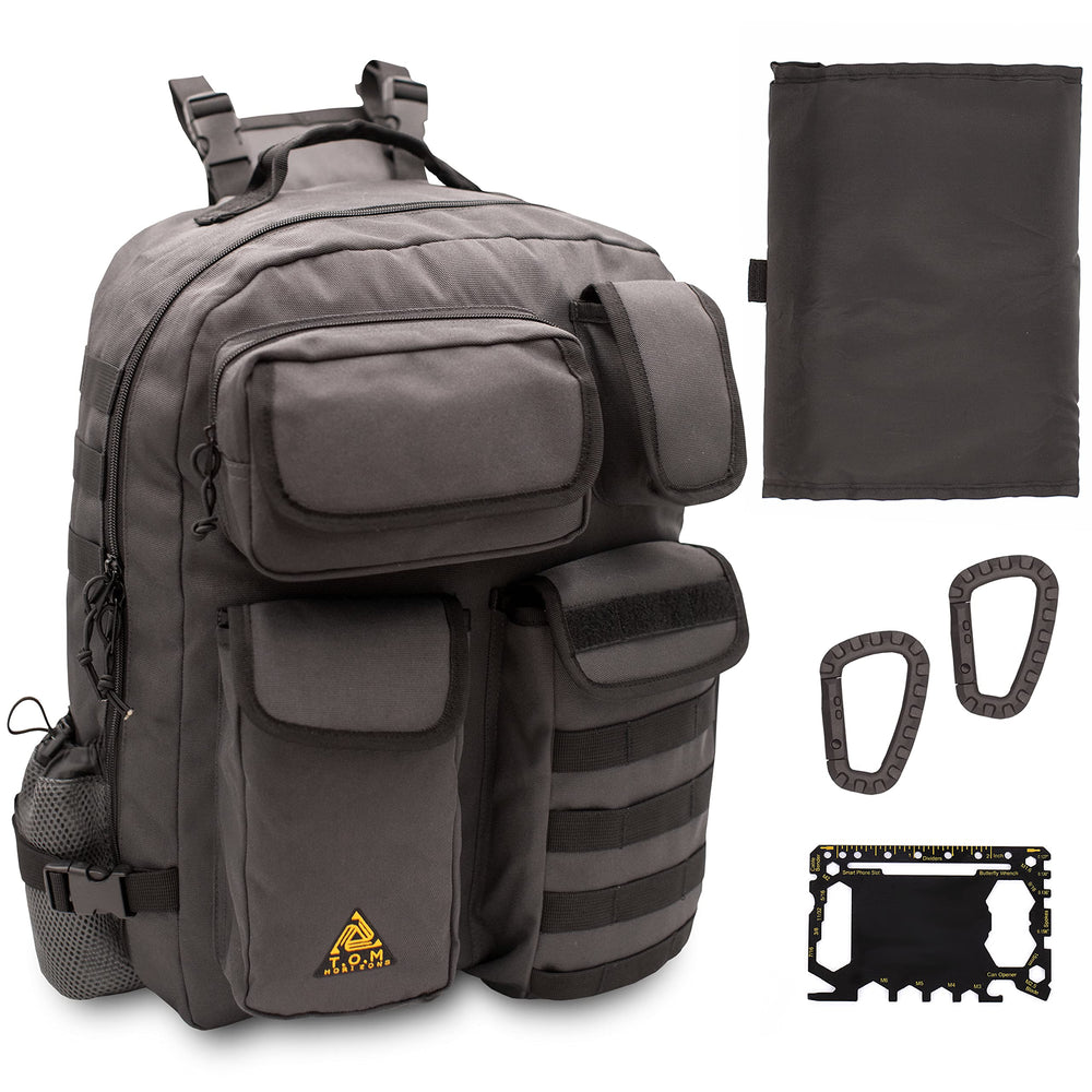 T.O.M HORIZONS sling diaper bag front pocket access for quick essentials.