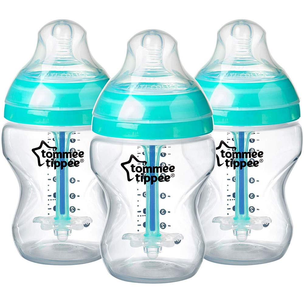 Tommee Tippee anti-colic bottle venting system demonstrated for calmer feeds