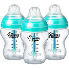 Tommee Tippee anti-colic bottle venting system demonstrated for calmer feeds