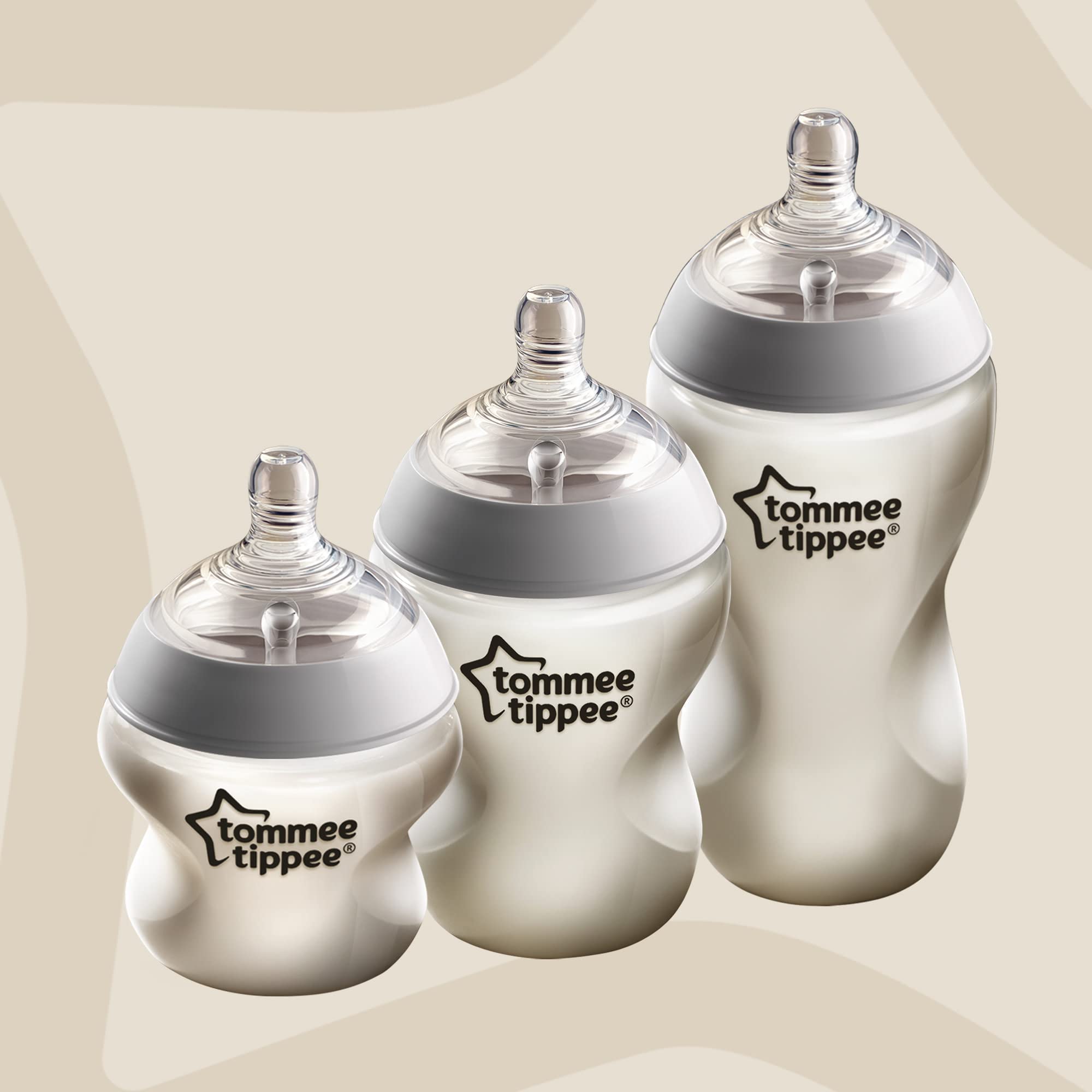 Tommee Tippee 340ml cap-on close-up shows secure seal