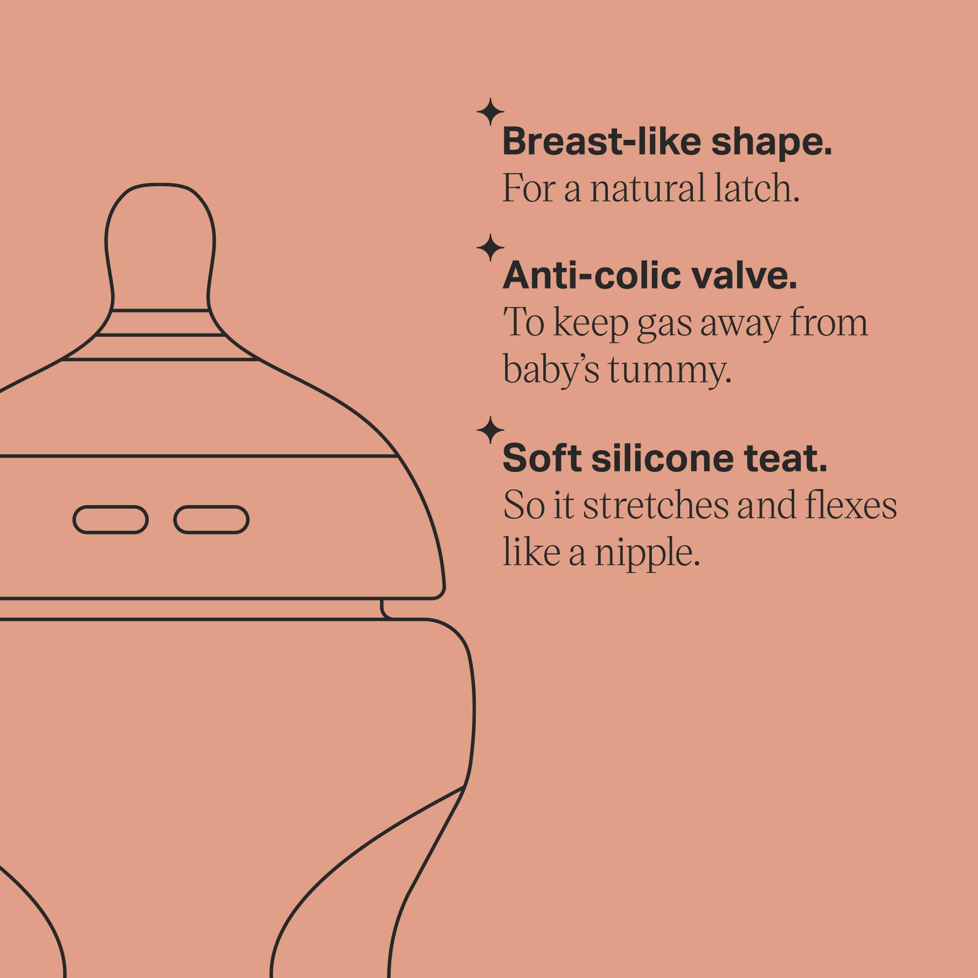 Tommee Tippee 340ml packaging box shown for shopping reference