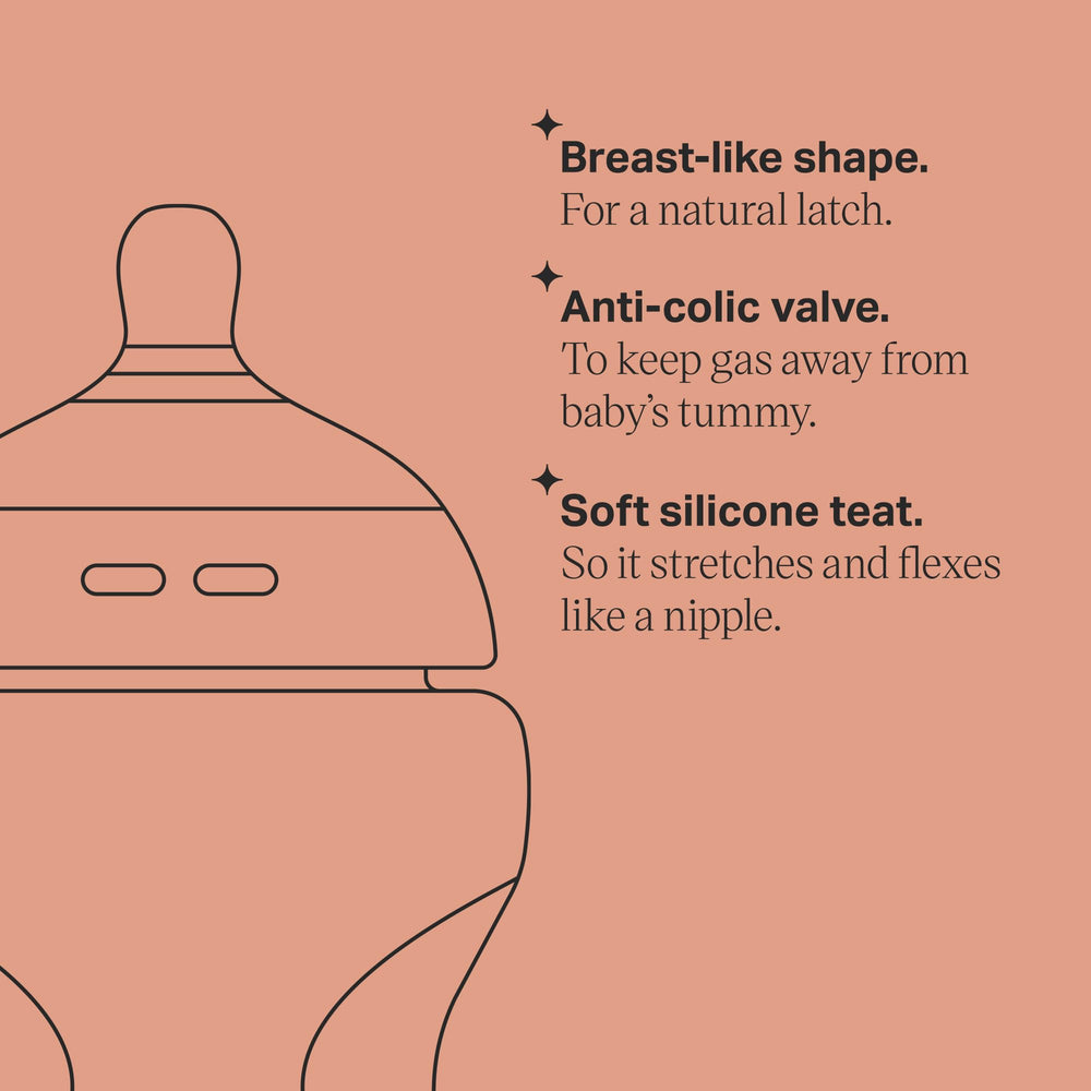 Tommee Tippee 340ml packaging box shown for shopping reference