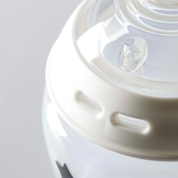 Tommee Tippee 340ml bottle side view ideal for on-the-go feeding