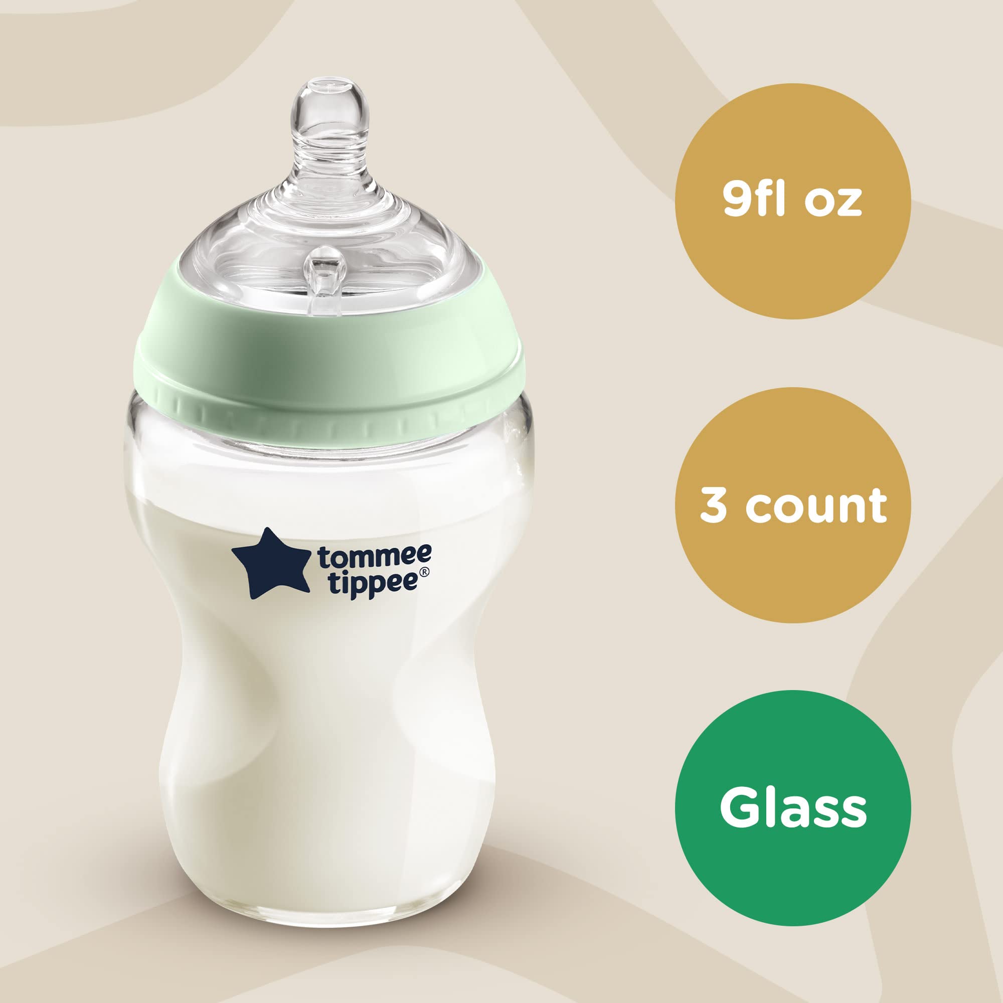 Tommee Tippee anti-colic valve bottle for smoother feeds