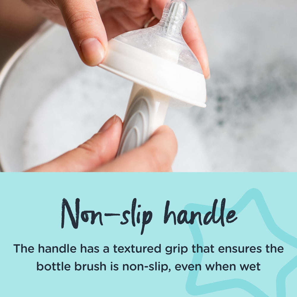 Tommee Tippee Closer to Nature brush stored neatly for quick use
