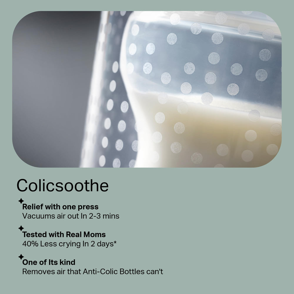 Tommee Tippee Colicsoothe fits most bottle brands for versatile use.
