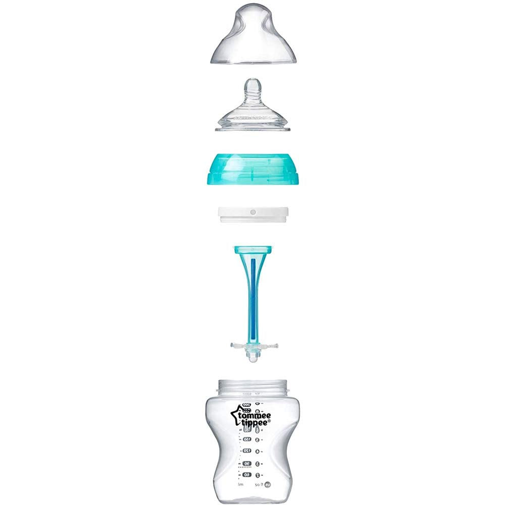 Tommee Tippee bottle ready for dishwasher, microwave, and steriliser care