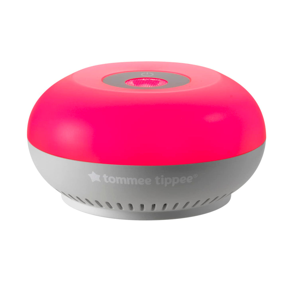 Tommee Tippee Dreammaker pink noise module creates soothing womb-like sound for baby sleep.
