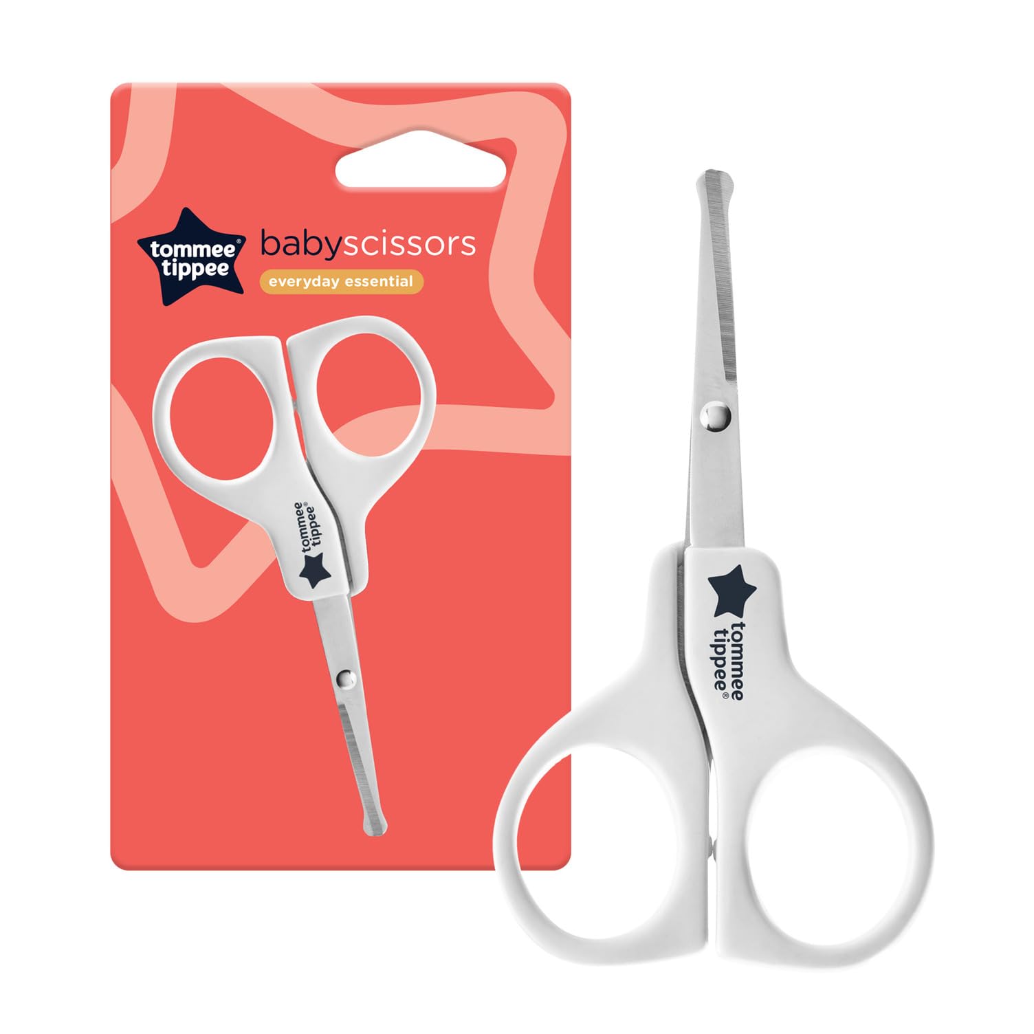 Tommee Tippee Essential Basics Baby Scissors rounded ends for safe trimming