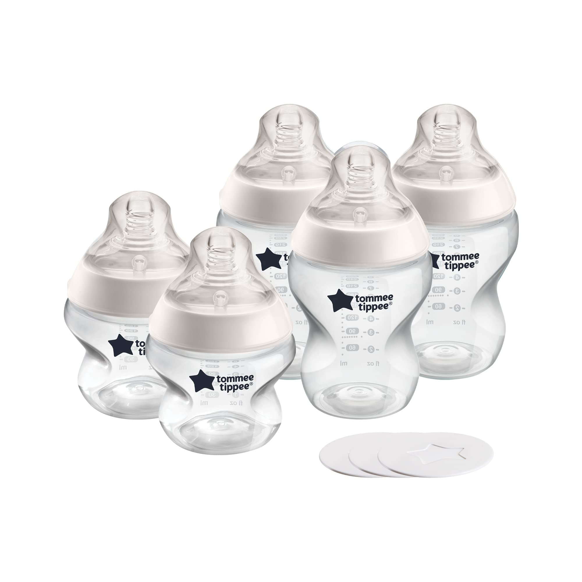 Tommee Tippee First Bottle Solution packaging shows everything you need for day one feeding