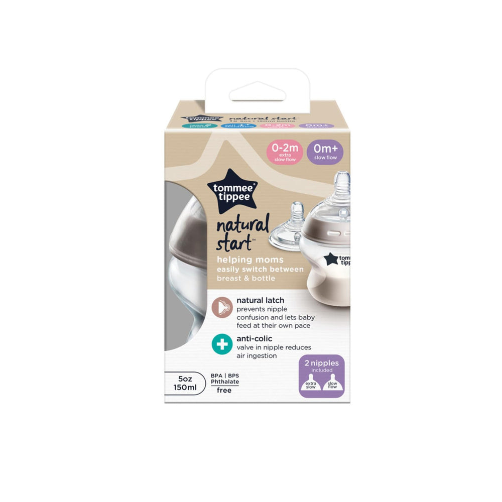 Tommee Tippee Natural Start breast-like transition supports easy bottle-breast switching