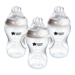 Tommee Tippee Natural Start nipple close-up showing a breast-like design for comfortable feeds.
