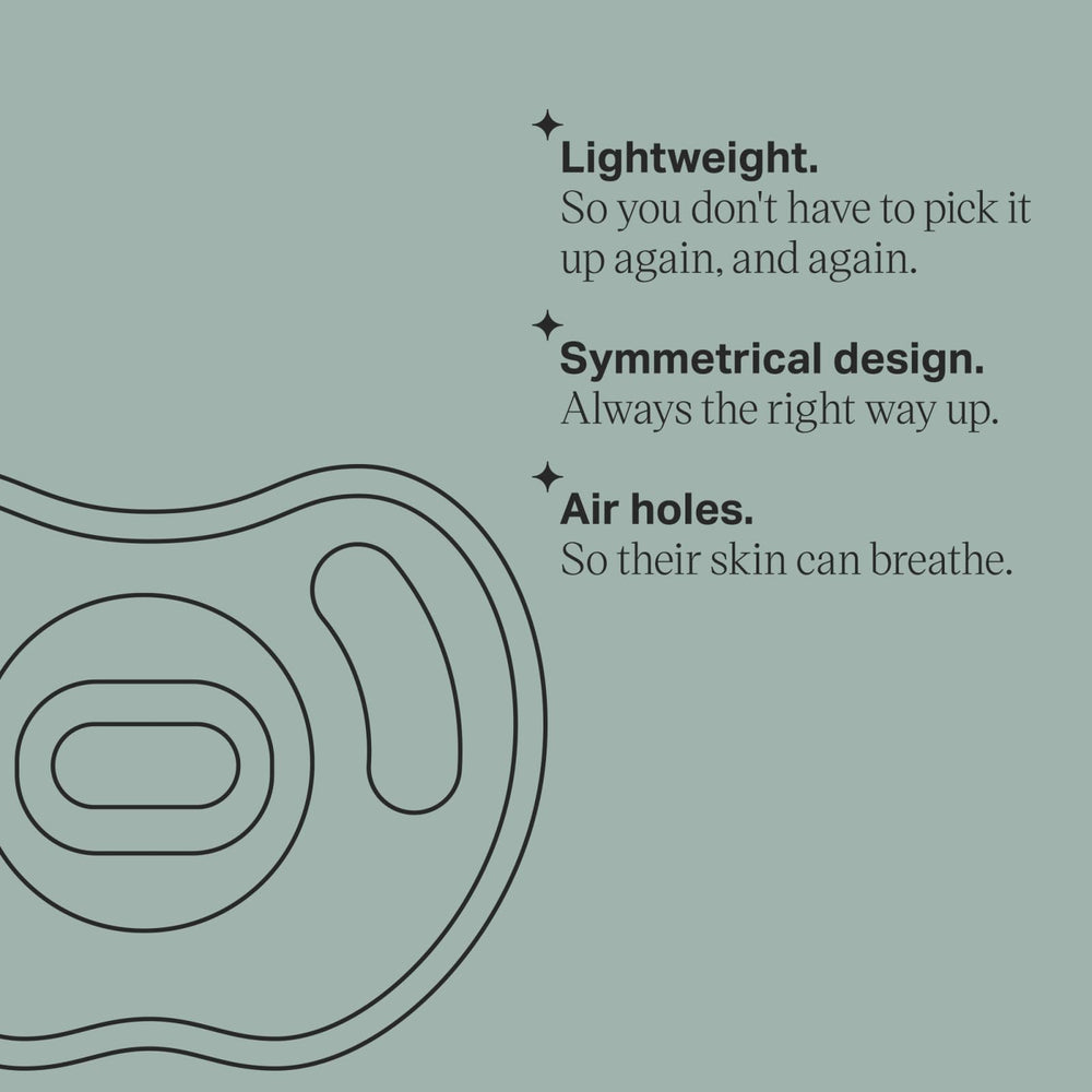 Tommee Tippee Ultra-Light Pacifier BPA-free silicone—safe for babies and toddlers.