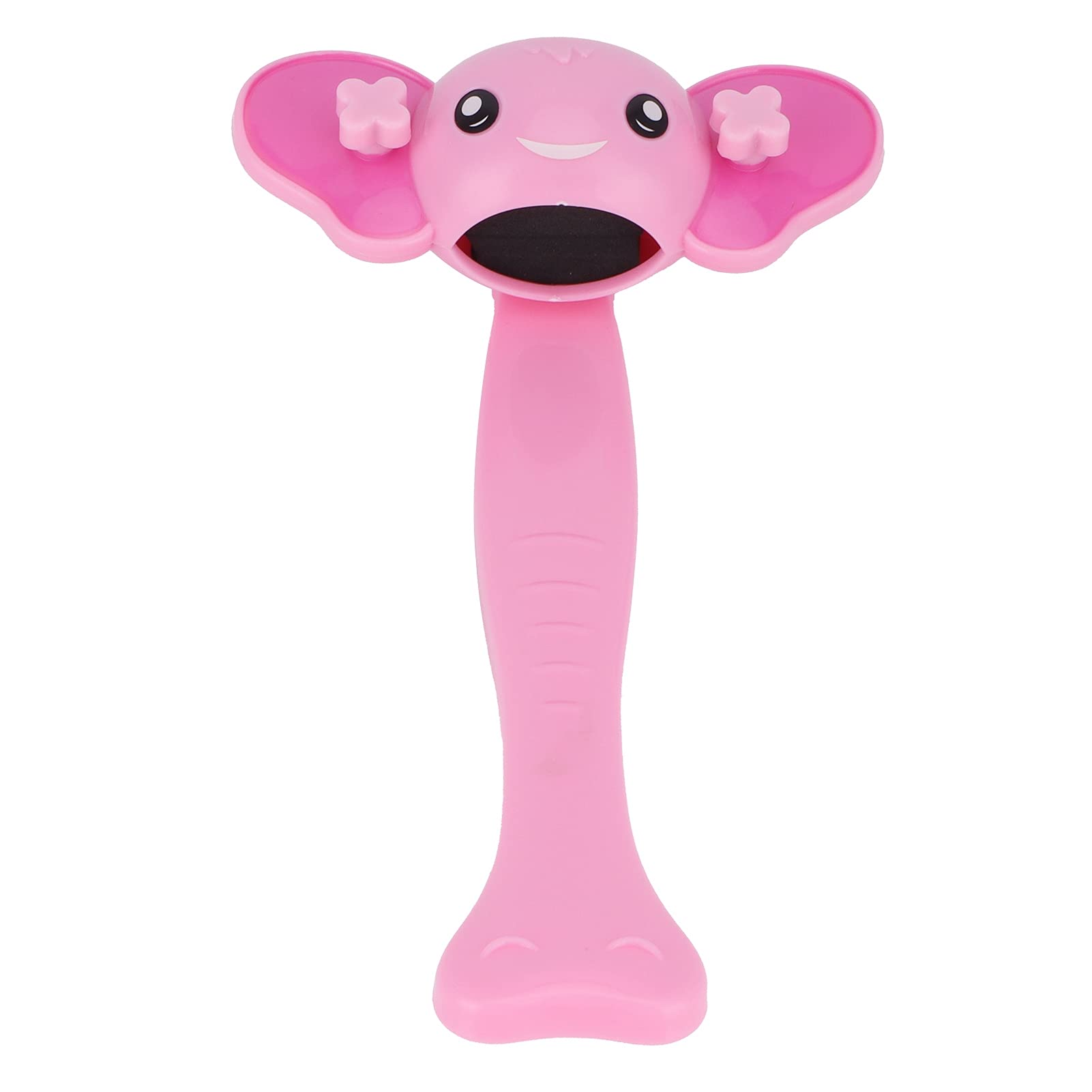 Tomotato faucet extender pink elephant on faucet shows kid-friendly reach for easier handwashing.