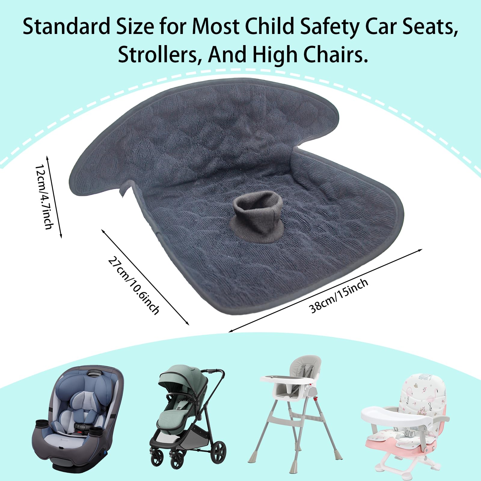 TONASU potty-training-seat-protector-in-use-stroller protecting a stroller and high chair