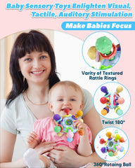 Tonberless teether textured surface closeup stimulates sensation and sensory development