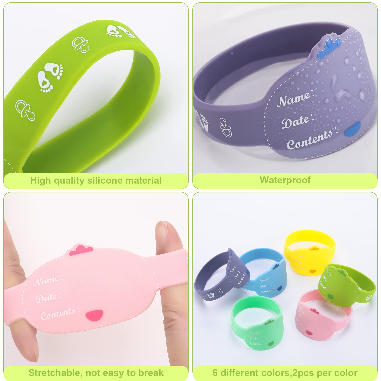 Tondiamo dishwasher safe silicone labels for easy cleaning.