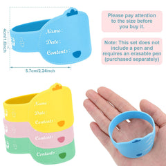 Tondiamo writable and erasable silicone labels for quick name updates.
