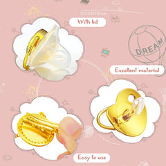 TONDIAMO bling pacifier rose-gold crystal close-up for special occasions