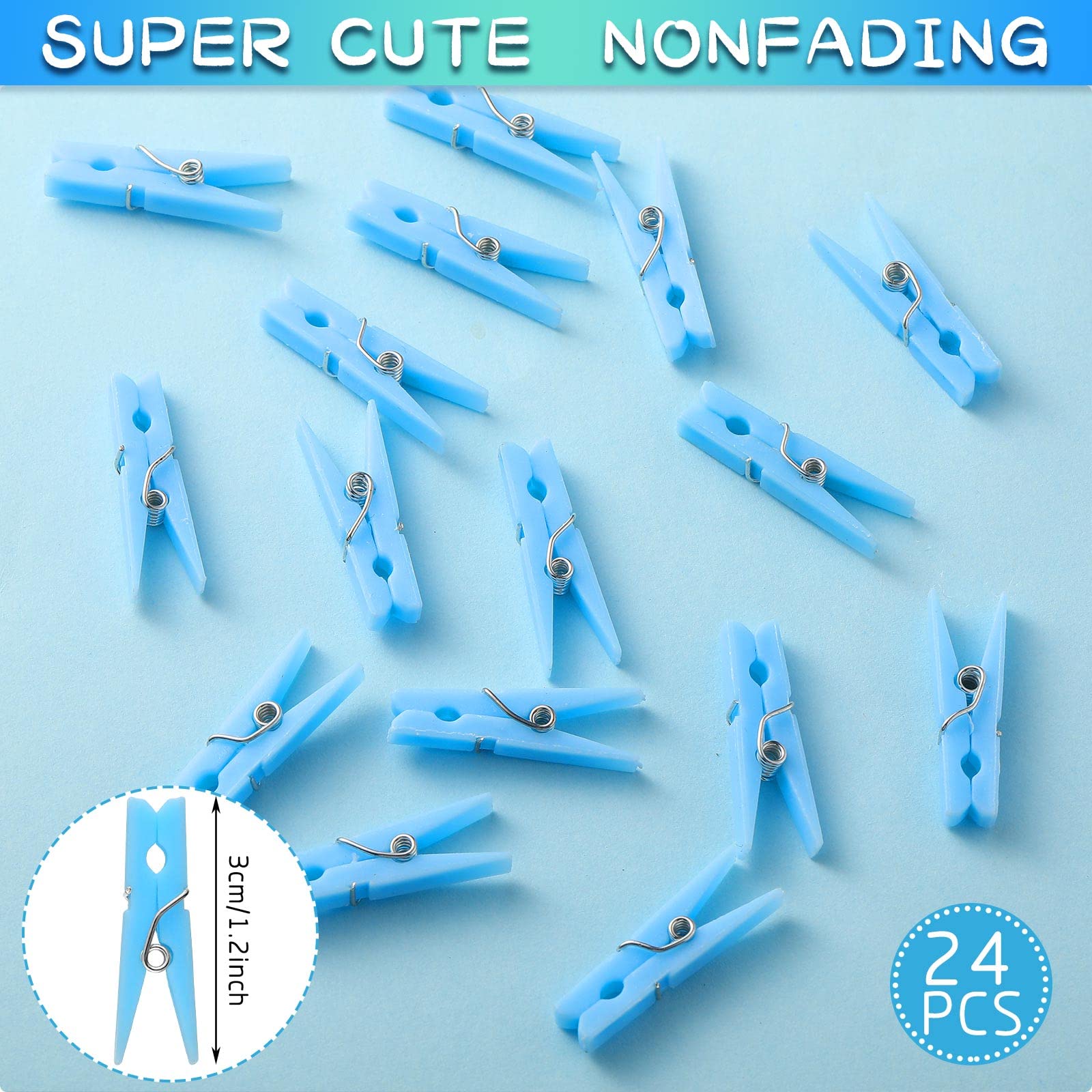 Tondiamo mini plastic clips for decorating and DIY projects.