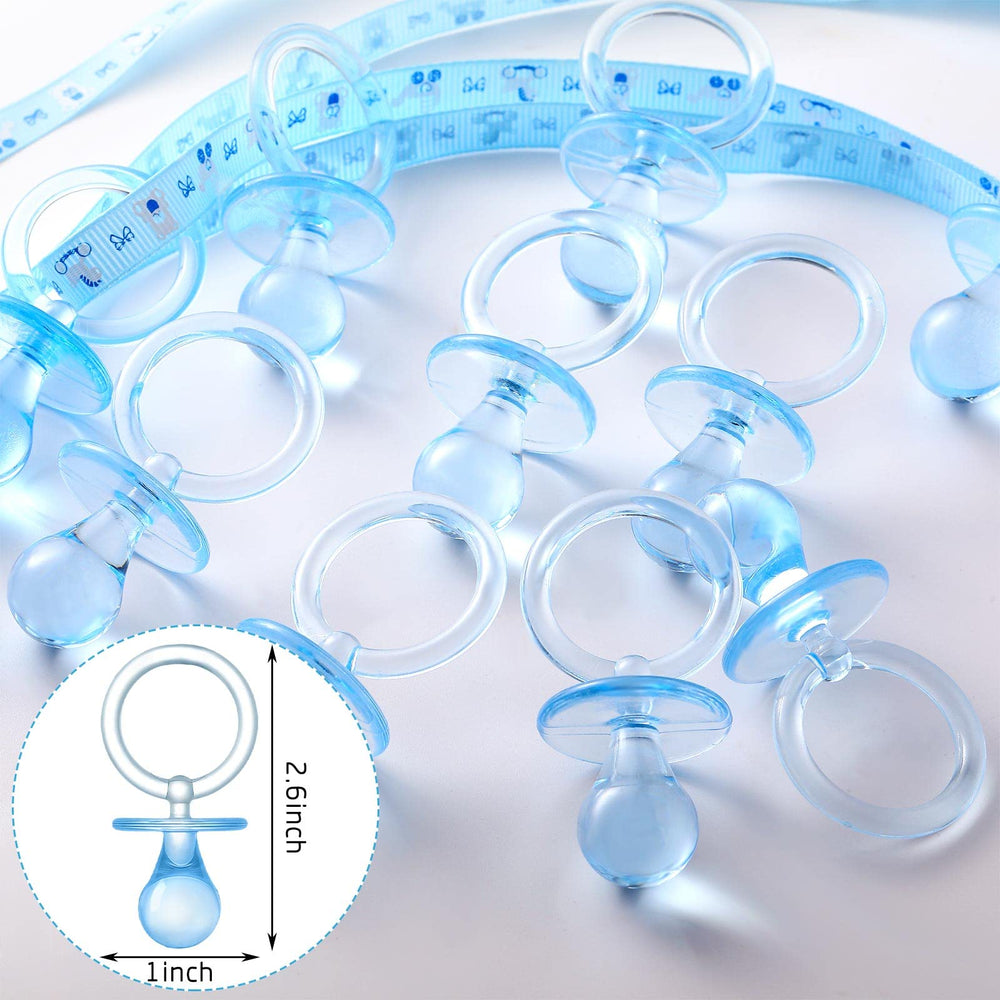 Tondiamo pacifier necklace, easy to hang, preassembled for party setup.