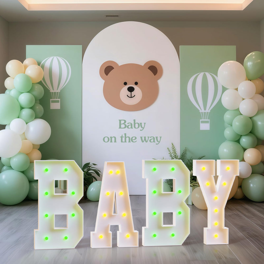 Tongjoy baby marquee letters timer function automates lighting for parties
