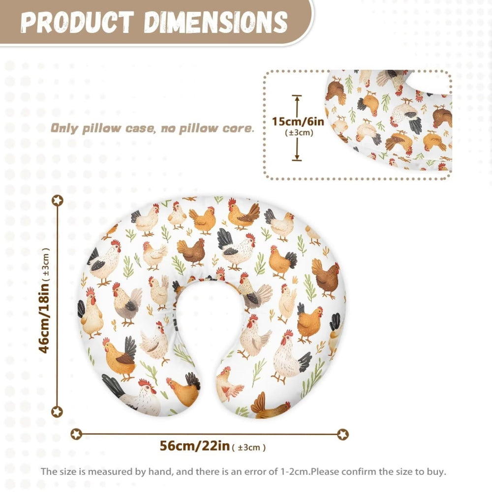 Tongluoye nursing pillow cover with sunflower pattern adds cheerful feeding ambiance.