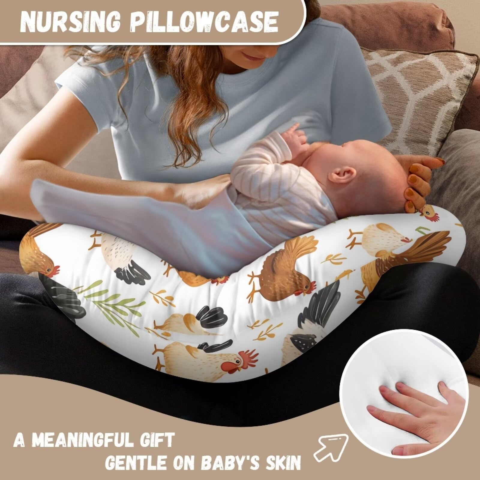Tongluoye pillow cover makes a thoughtful baby gift for new parents.