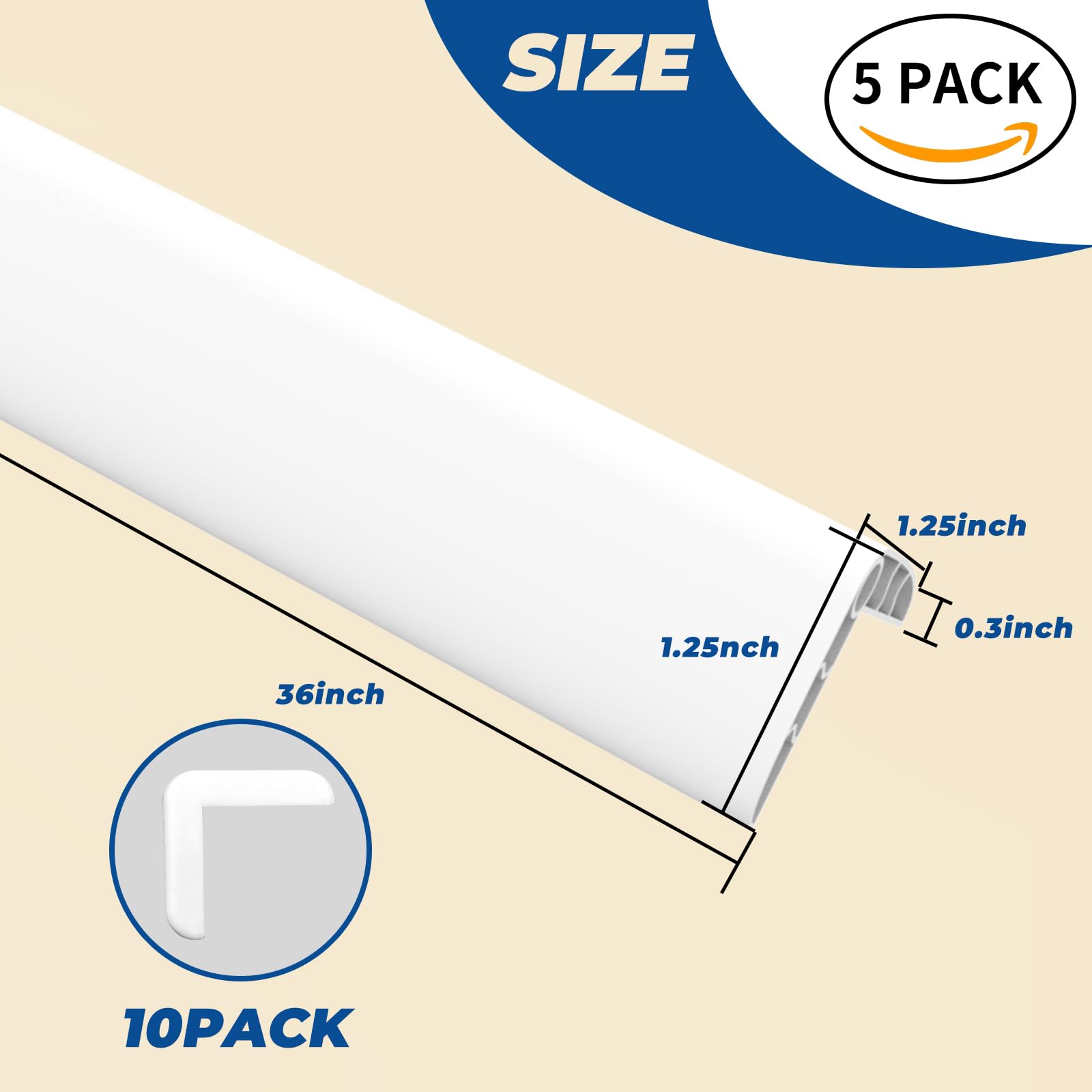 TONGMO self-adhesive back corner guard enables quick tool-free installation