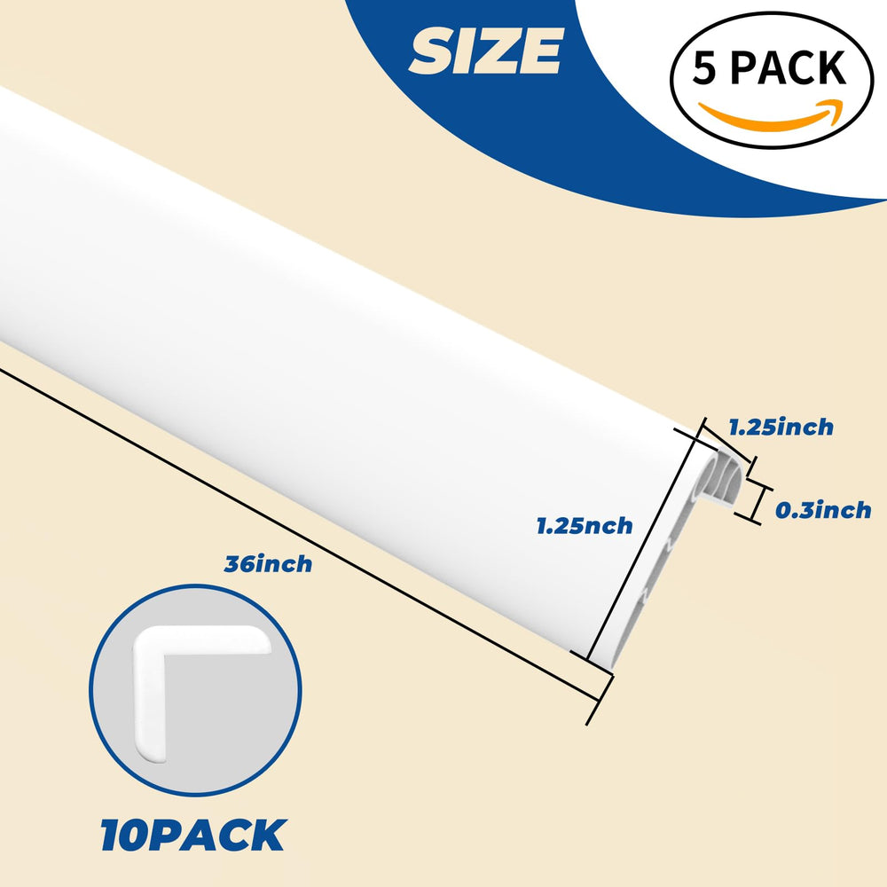TONGMO self-adhesive back corner guard enables quick tool-free installation