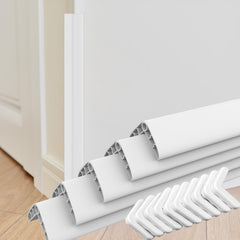TONGMO wall corner edge protector in 1x1x36 inch pack white protects walls from bumps