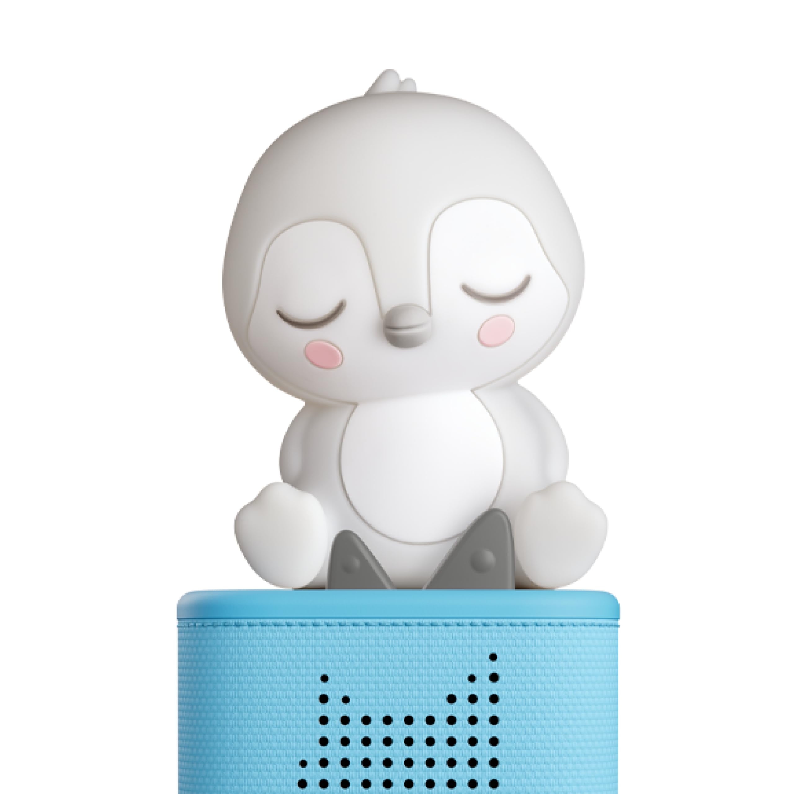 Tonies Sleepy Penguin night light angled view promotes calming bedtime ambience.