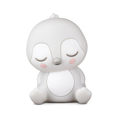 Tonies Sleepy Penguin night light on with dimmed glow for cozy nights.