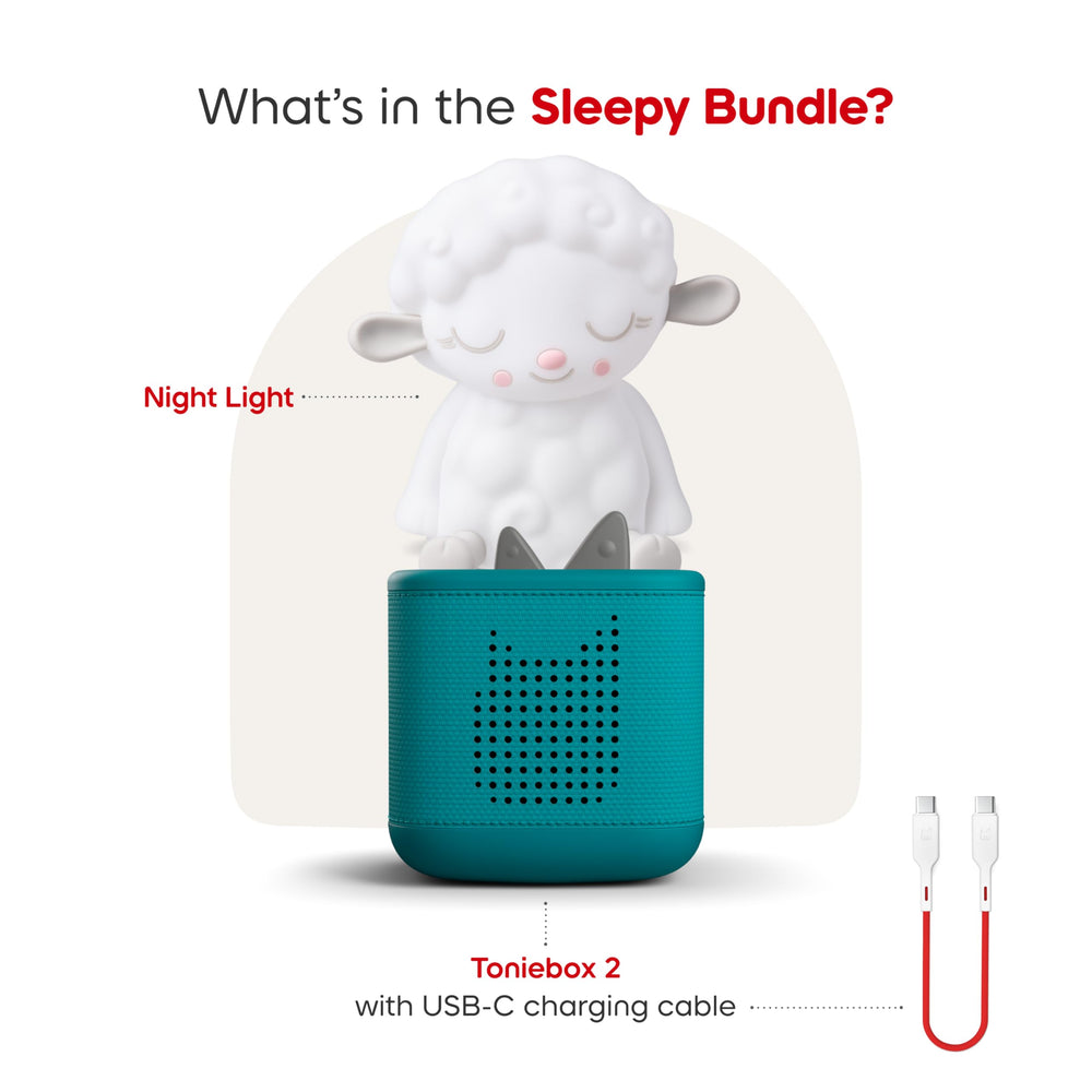 Tonies Toniebox 2 setup-packaging demonstrates easy starter kit for families.